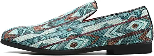 Men's Woven Smoking Loafers Bohemia