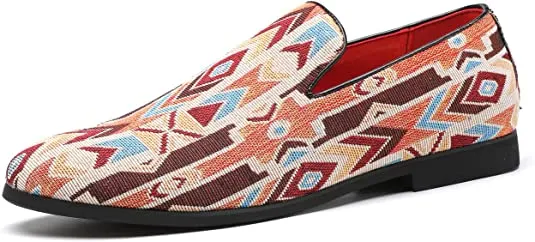 Men's Woven Smoking Loafers Bohemia