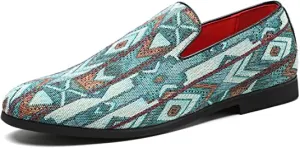 Men's Woven Smoking Loafers Bohemia