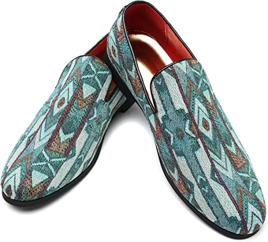 Men's Woven Smoking Loafers Bohemia