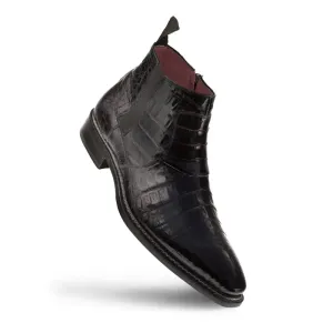 Mezlan Blackmore 4715-F Black Genuine Crocodile Boots