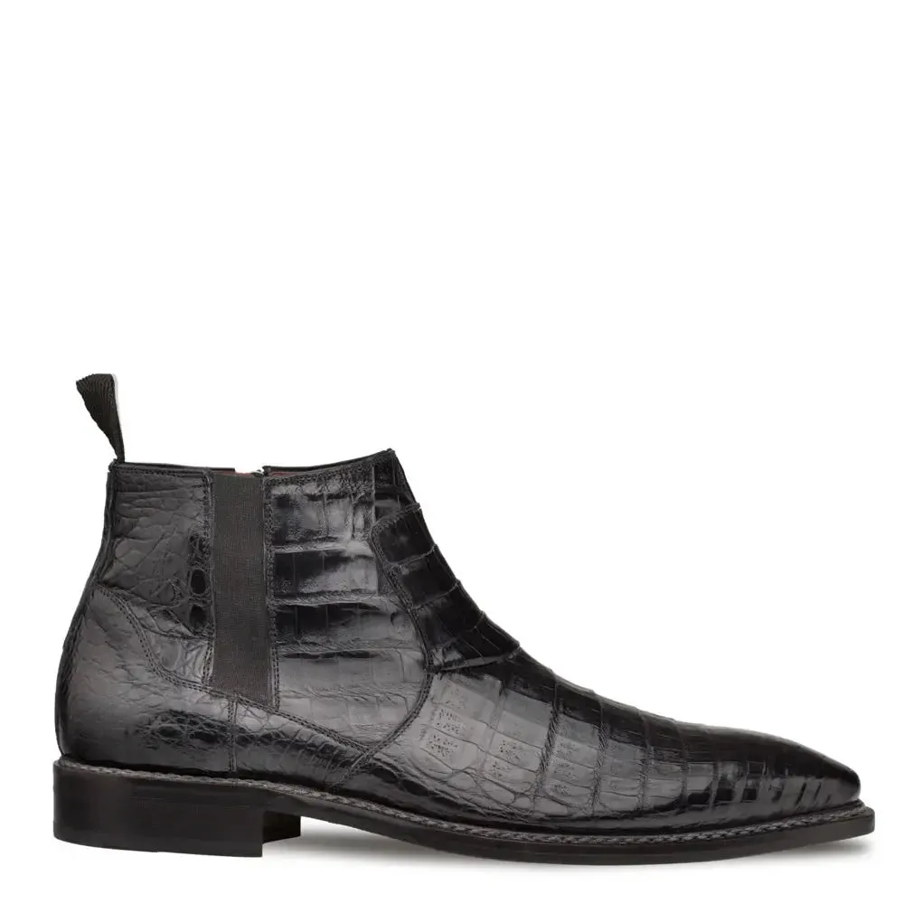 Mezlan Blackmore 4715-F Black Genuine Crocodile Boots