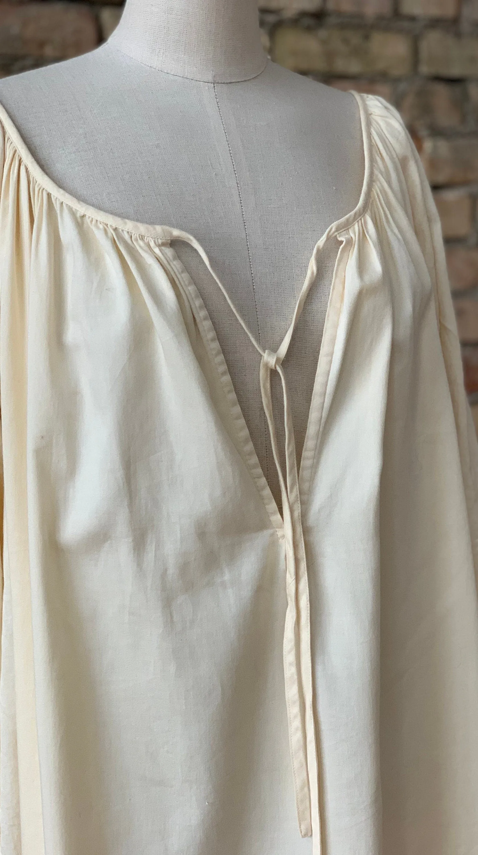 Milda Gown in Ecru Cotton