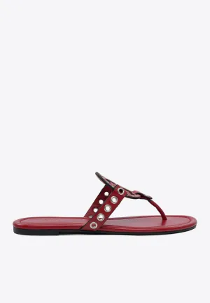 Miller Eyelet Thong Sandals