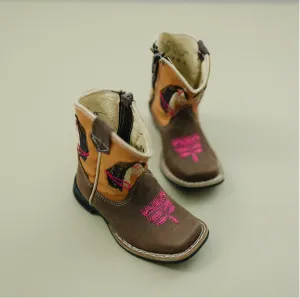 MishMoccs Cowgirl Boots with Horse Embroidery