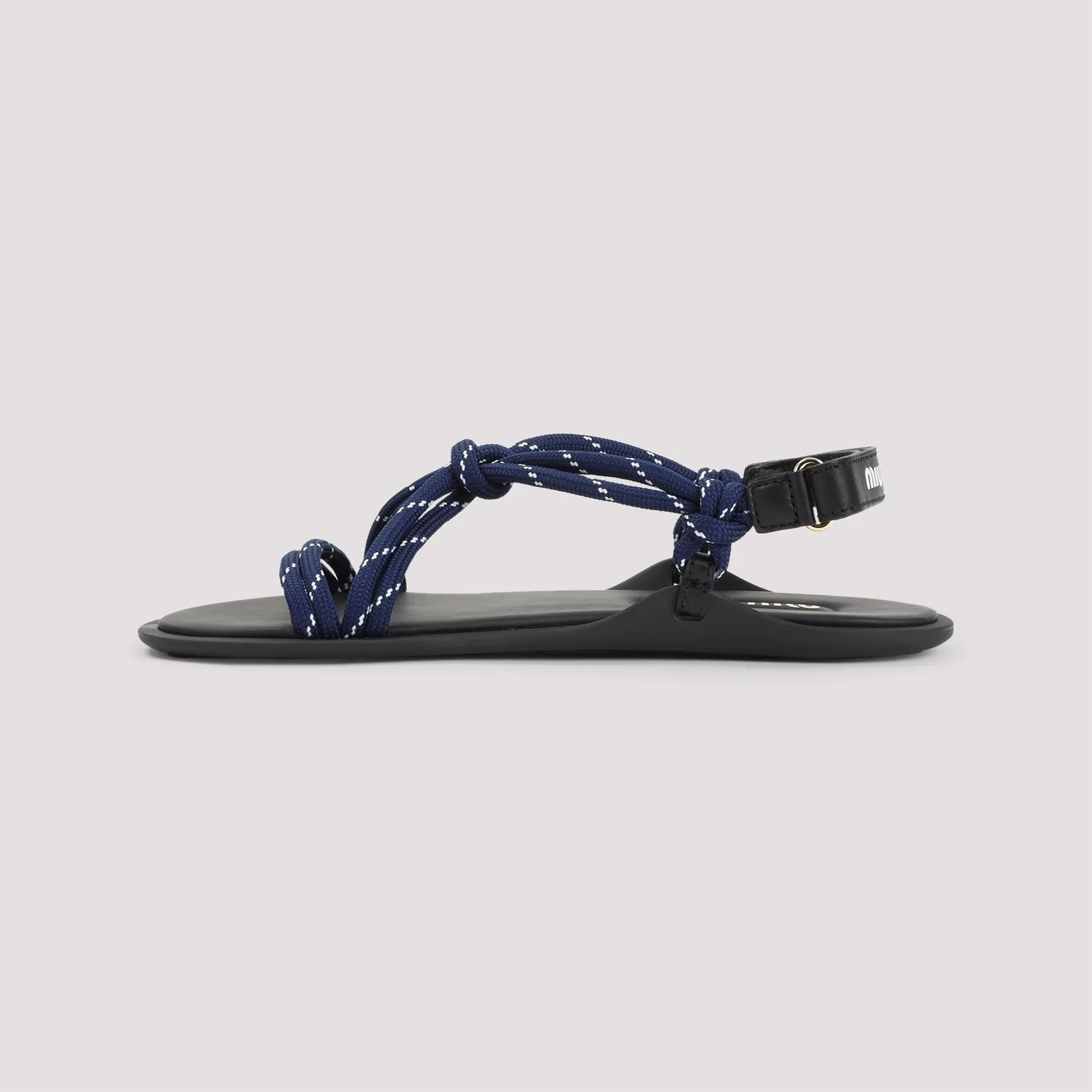 MIU MIU Leather Thong Sandals for Women