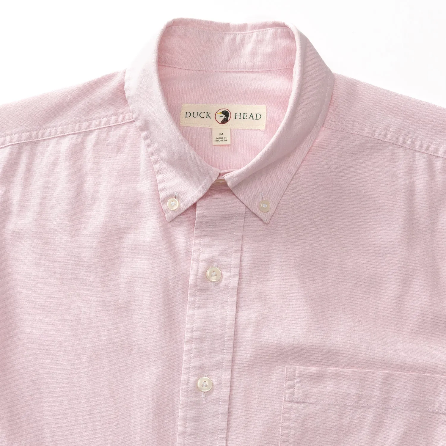 Morris Solid Cotton Oxford Sport Shirt - Light Pink