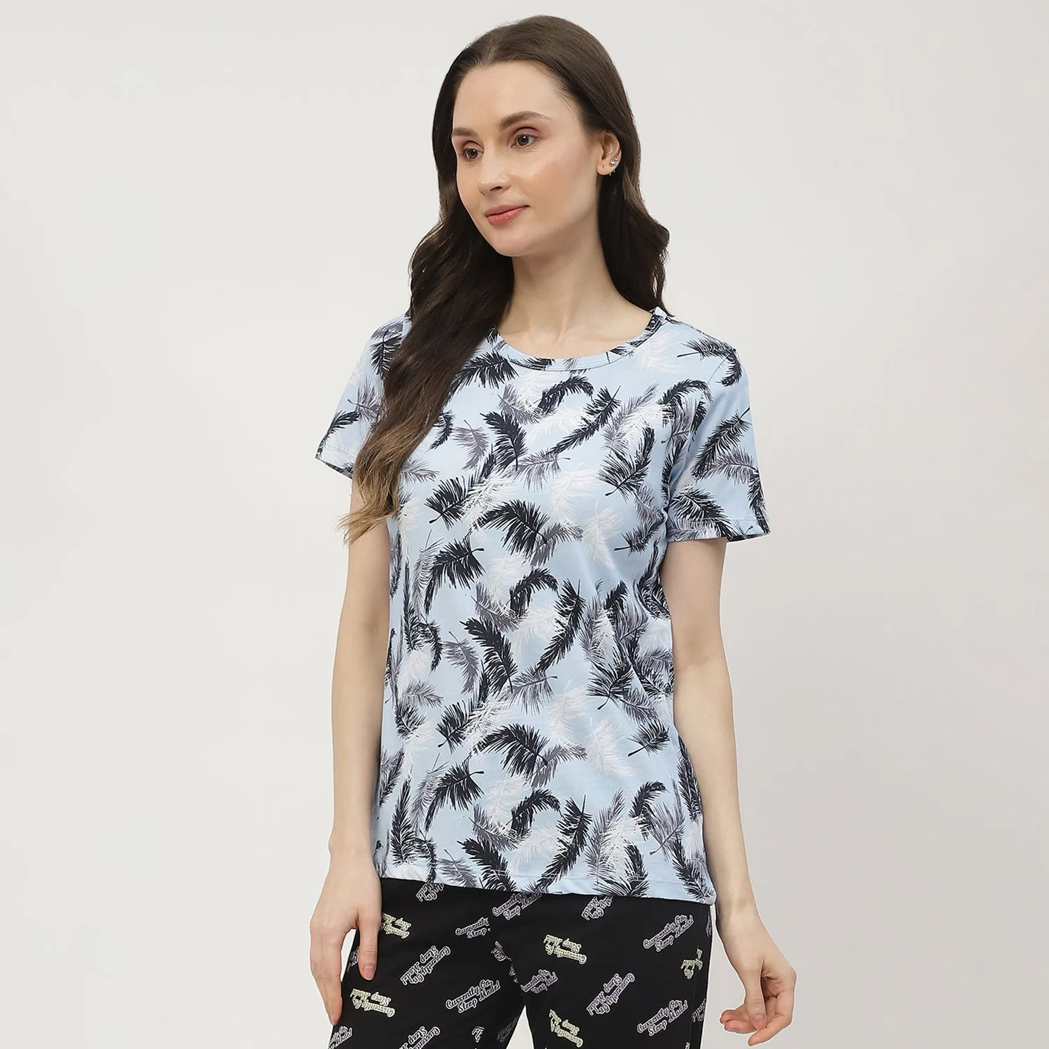 mSECRET White & Blue Combo T-shirt