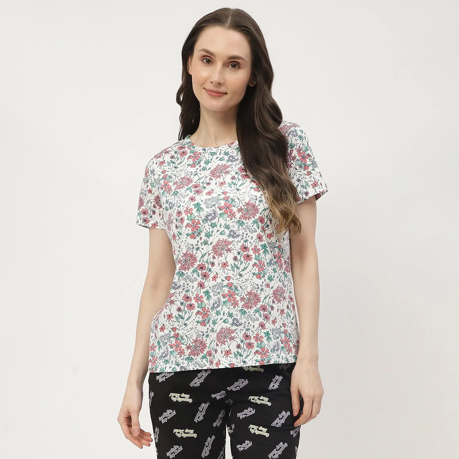 mSECRET White & Blue Combo T-shirt