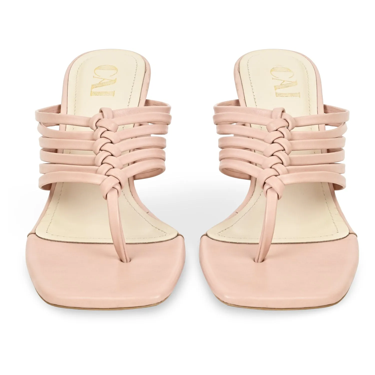 Multi Strapped Pink Heels