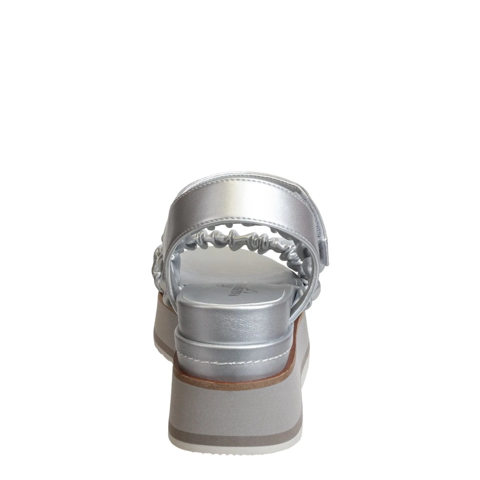 Naked Feet: SENSOR in SILVER Platform Sandals