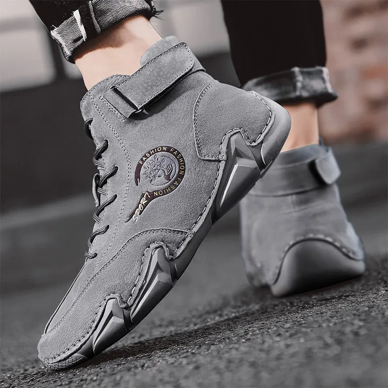 New Handmade Leather Western Boots Work Shoes Casual Shoes Free Shipping