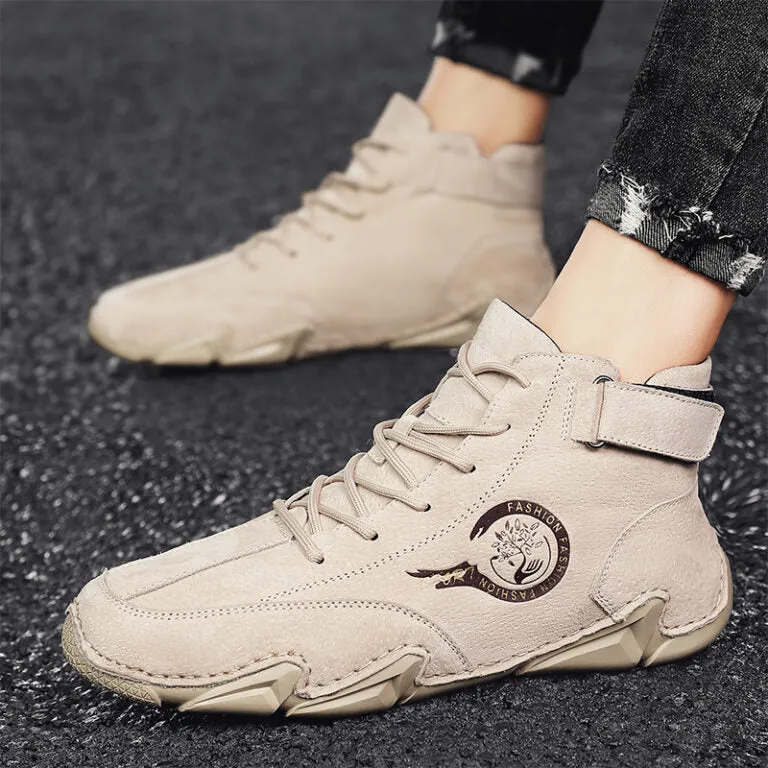 New Handmade Leather Western Boots Work Shoes Casual Shoes Free Shipping