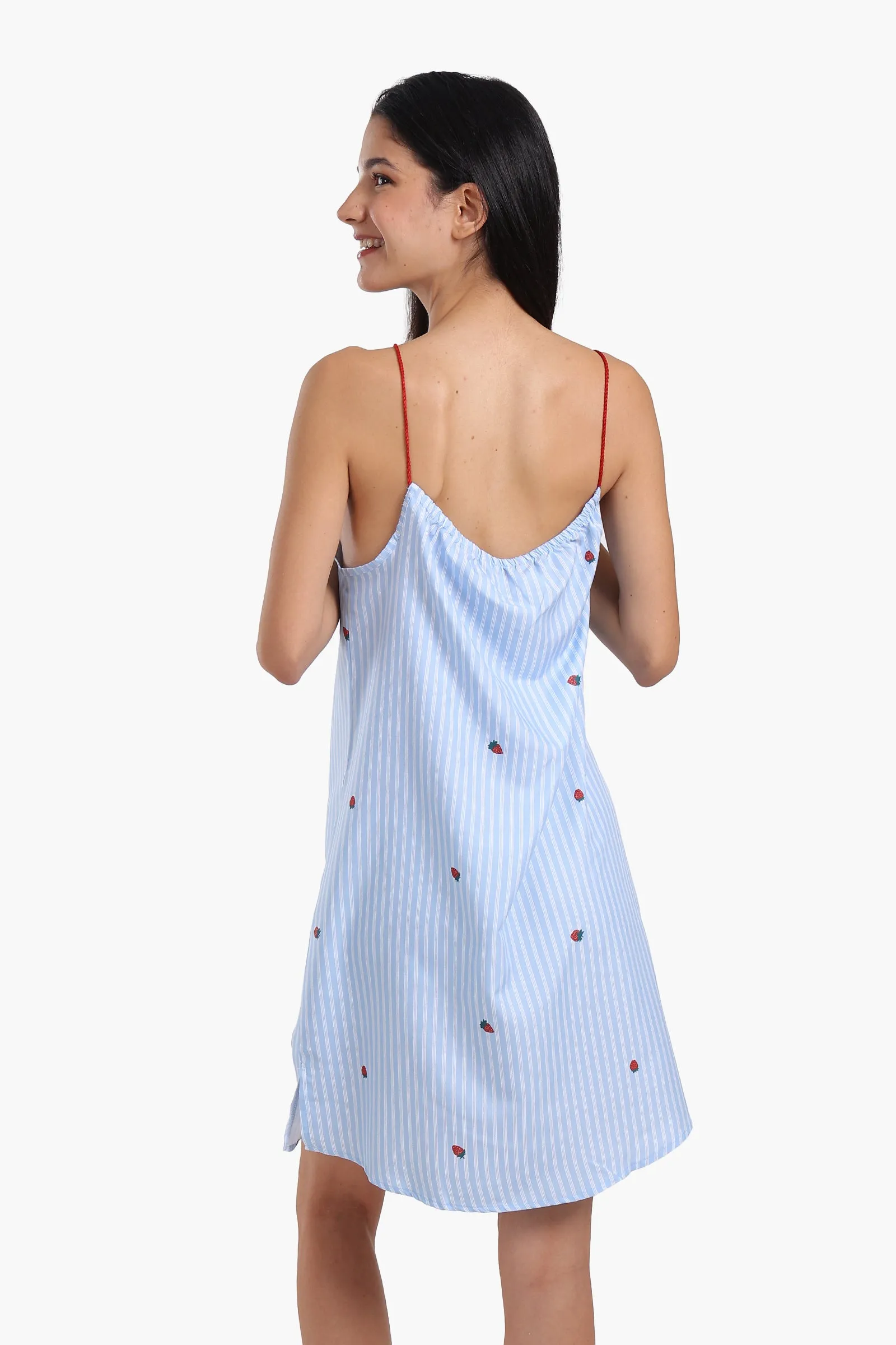 Nightgown with Strawberry Print