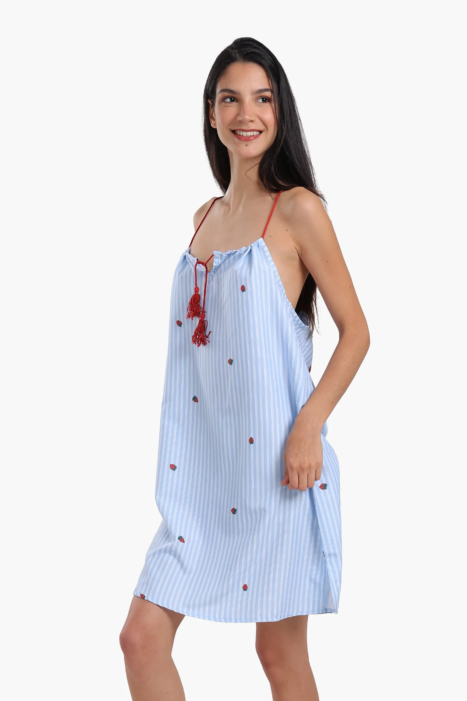 Nightgown with Strawberry Print