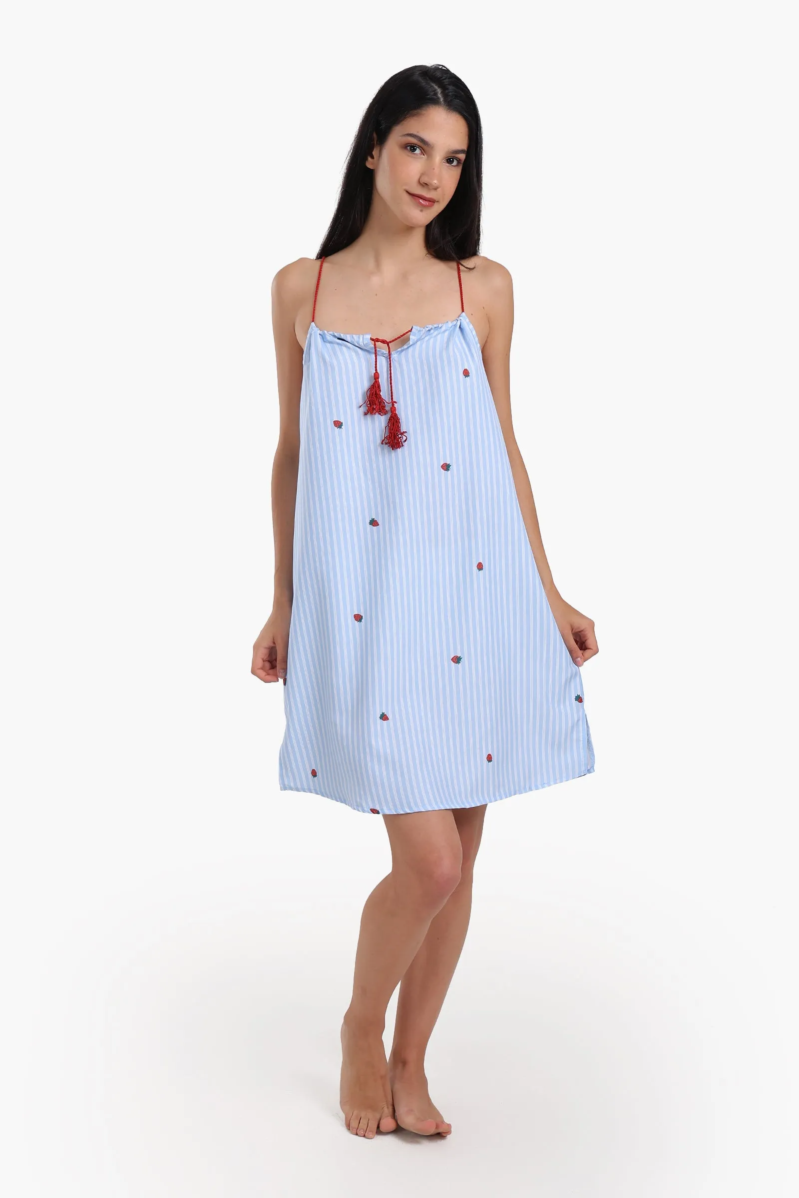 Nightgown with Strawberry Print