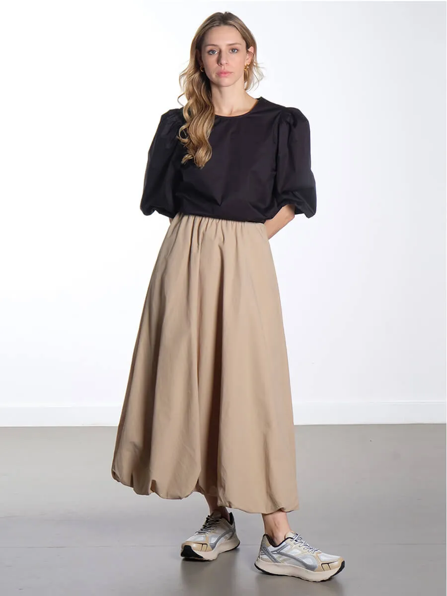 OBJAlda Balloon Maxi Skirt - Twill