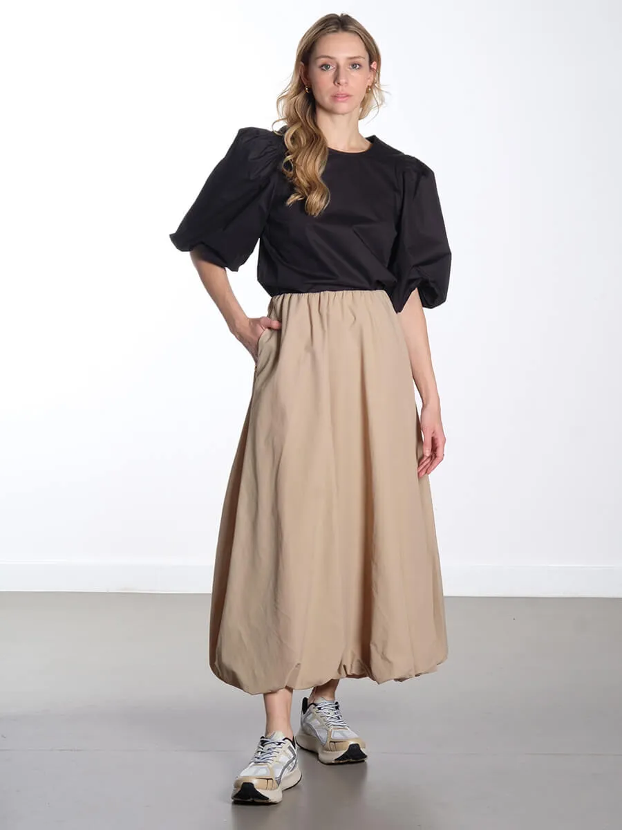 OBJAlda Balloon Maxi Skirt - Twill