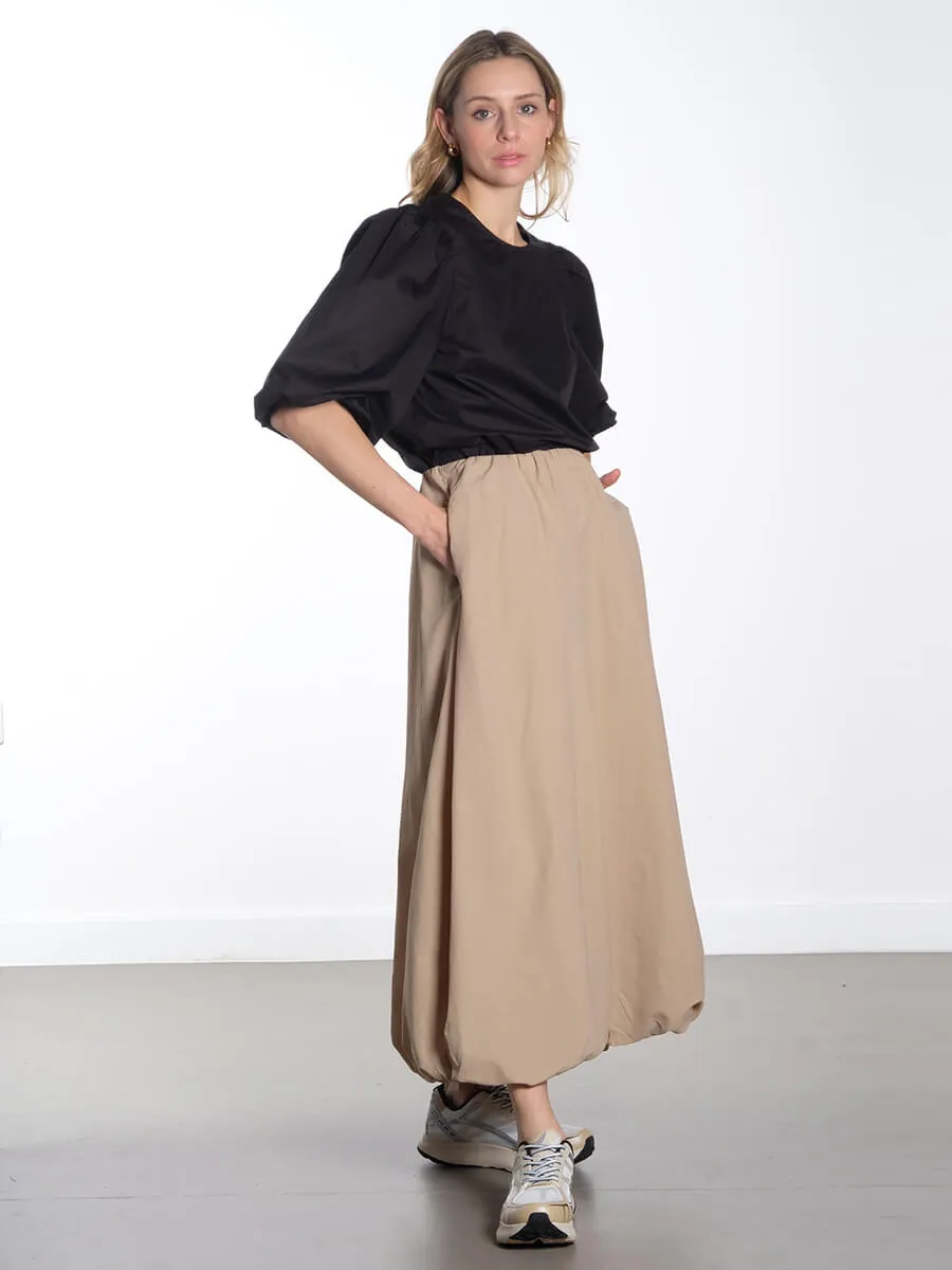 OBJAlda Balloon Maxi Skirt - Twill