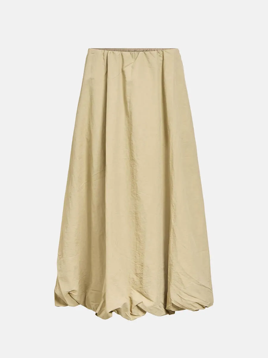 OBJAlda Balloon Maxi Skirt - Twill