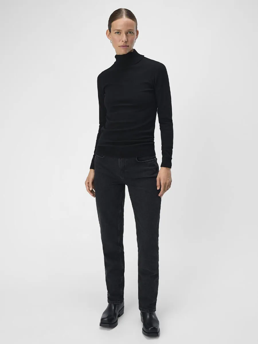 OBJThess Rollneck - Black