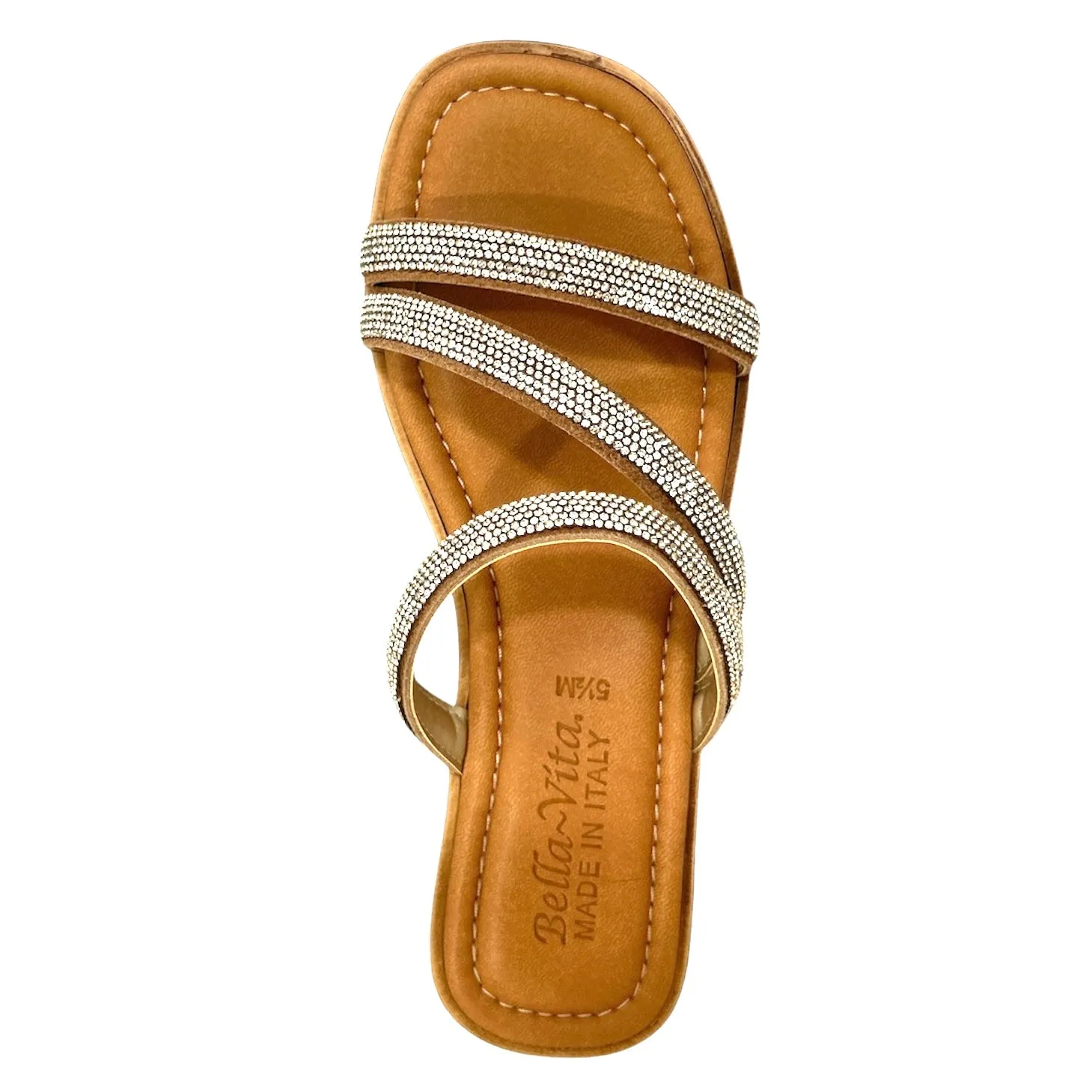 ONA-ITALY Women's Asymmetrical Straps Slide Sandals