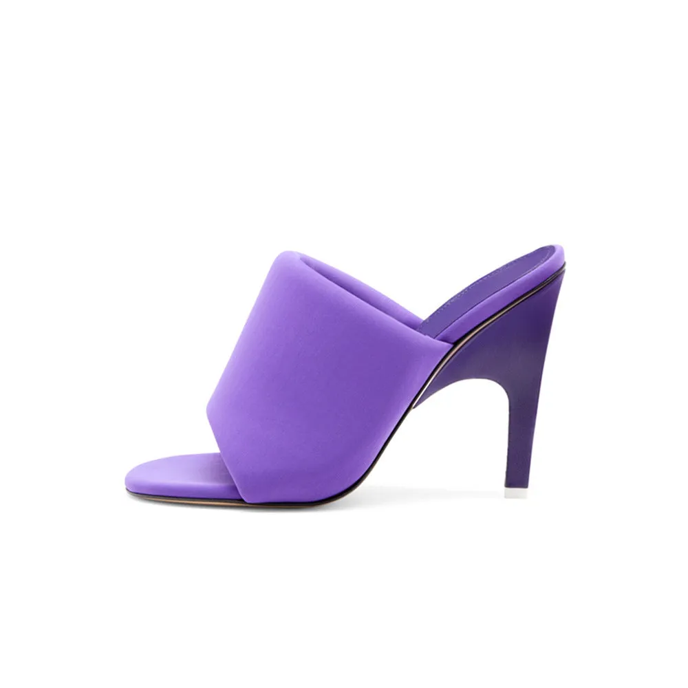 Open Toe Half Slippers Stiletto Sandals