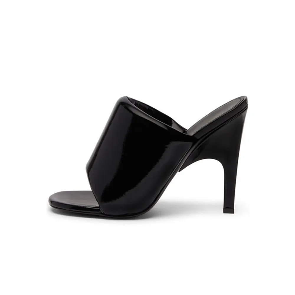Open Toe Half Slippers Stiletto Sandals