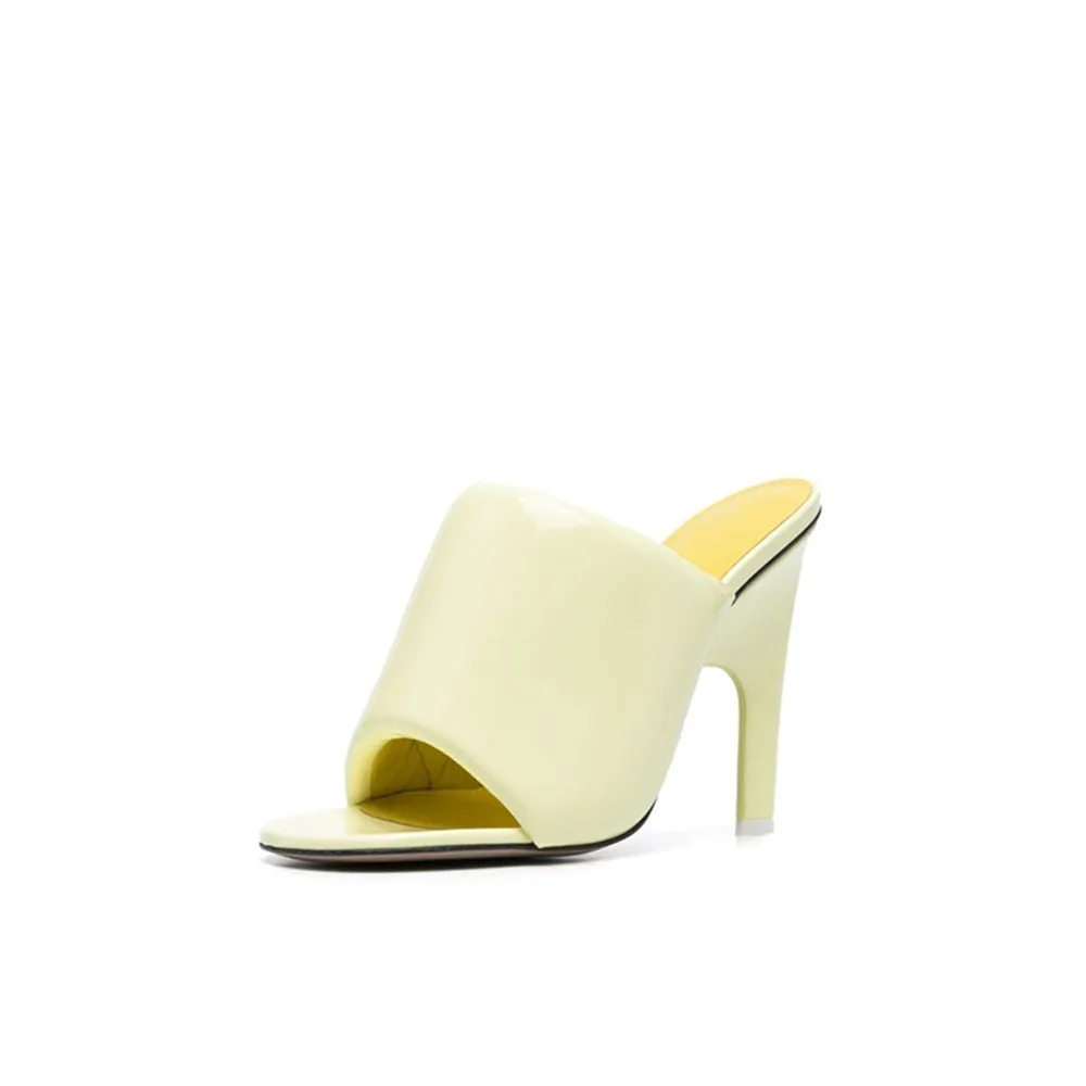 Open Toe Half Slippers Stiletto Sandals