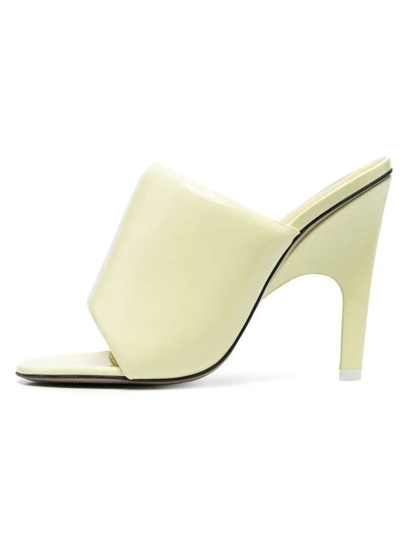 Open Toe Half Slippers Stiletto Sandals