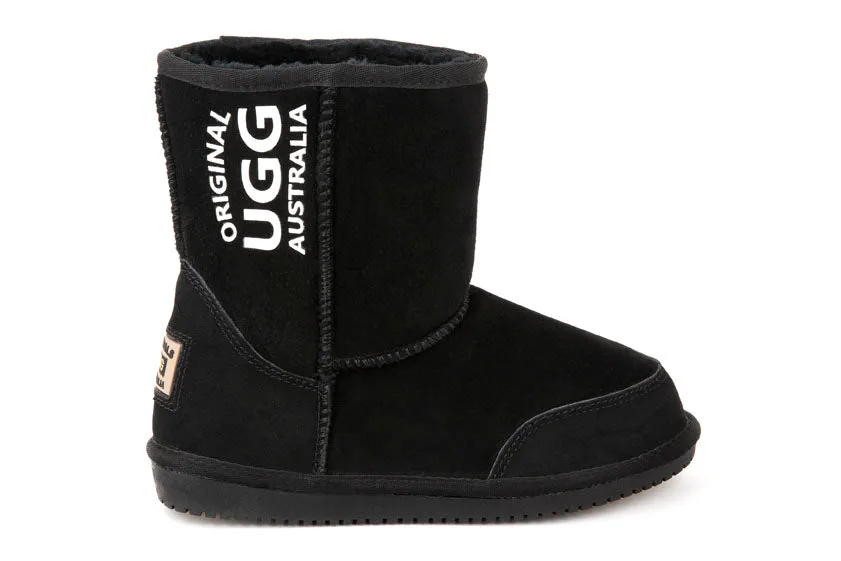 Original UGG Australia Mid Plain Black Print Boots