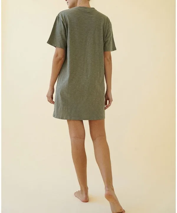 Oversized Cotton Homestay Pajama Dress