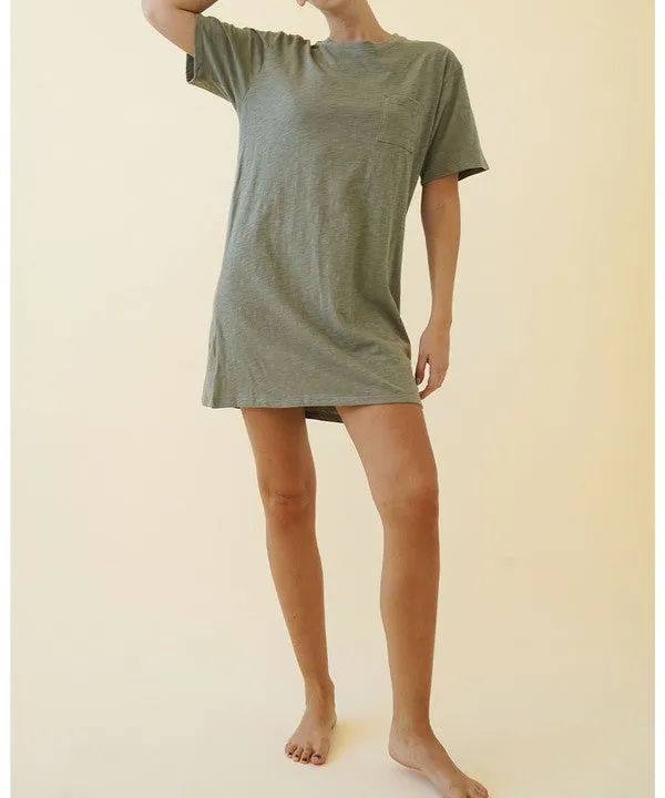 Oversized Cotton Homestay Pajama Dress