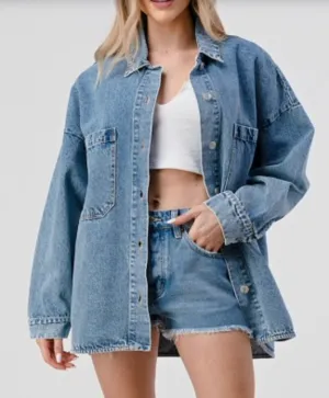 Oversized Denim Shacket