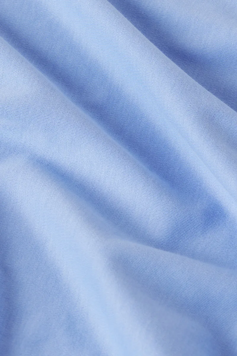 Pima Ruffle Nightgown in Hydrangea