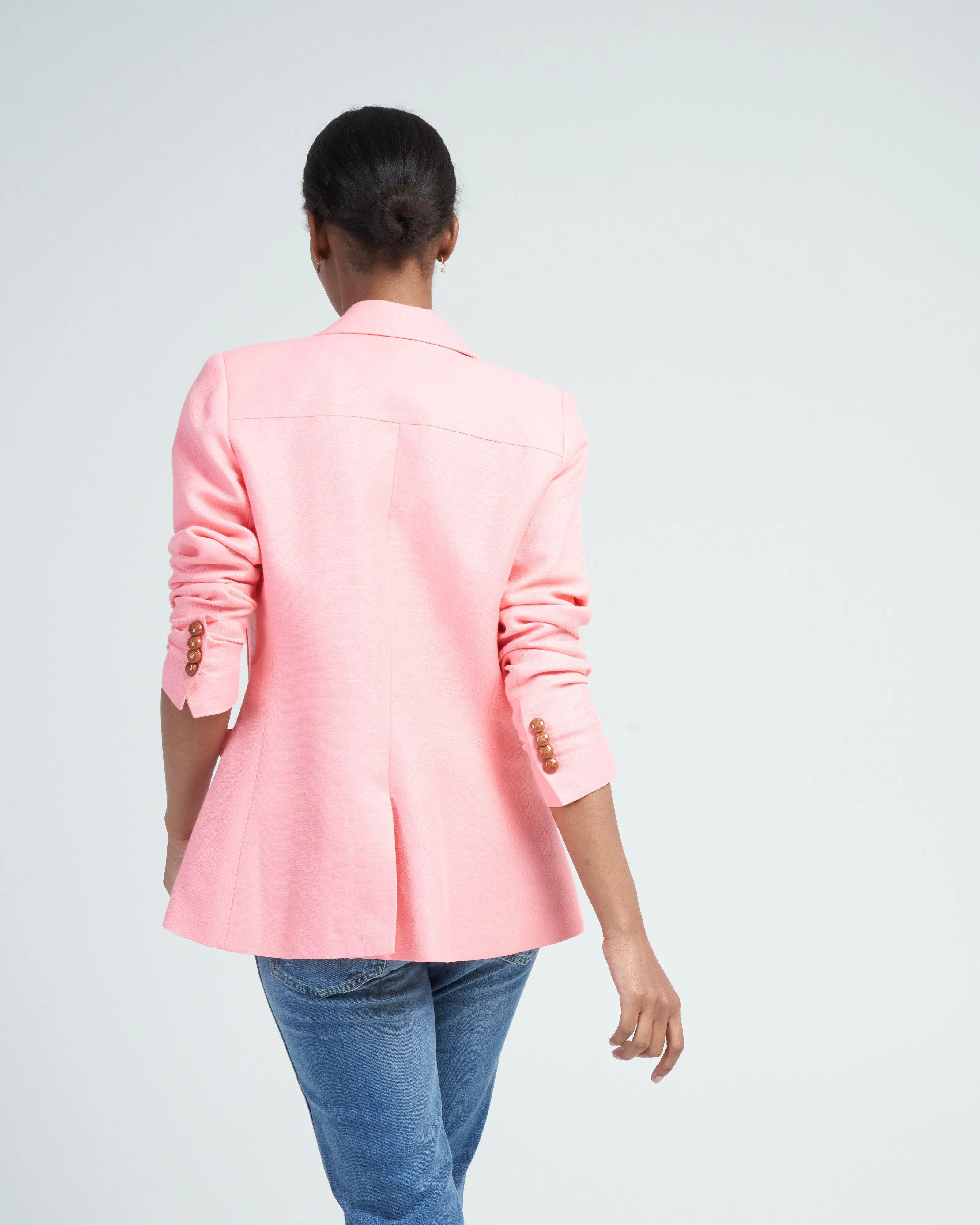 pintuck blazer