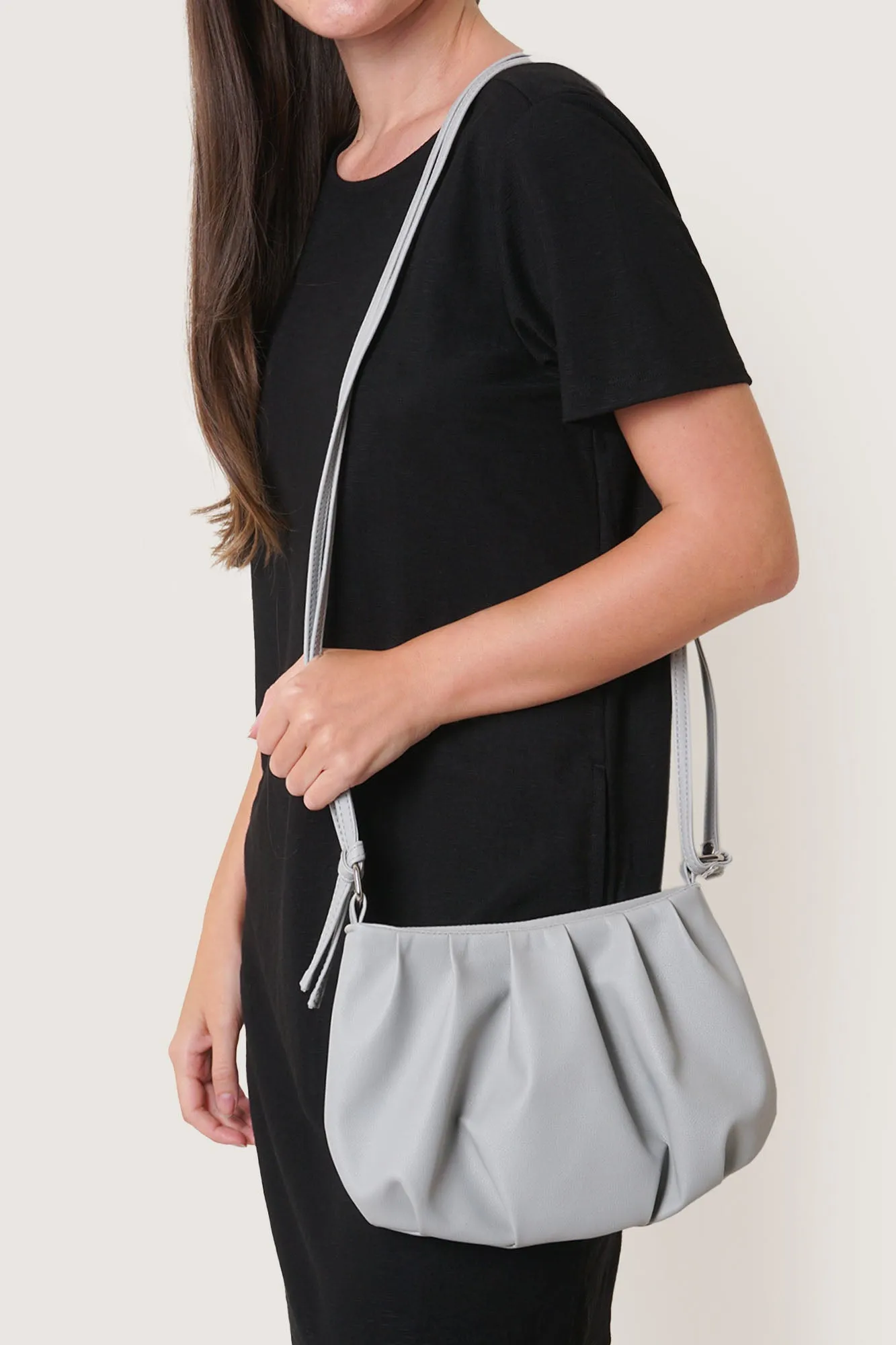 Pleated Sling Bag