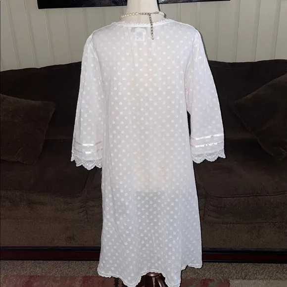 Priamo • Small • Pink/ White • Polka Dots • Lace • Ribbon • Nightgown