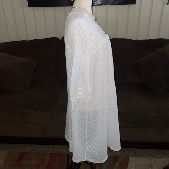 Priamo • Small • Pink/ White • Polka Dots • Lace • Ribbon • Nightgown