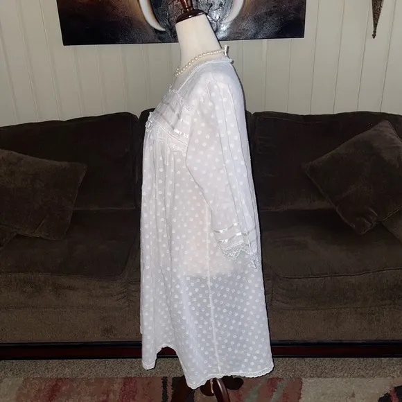 Priamo • Small • Pink/ White • Polka Dots • Lace • Ribbon • Nightgown