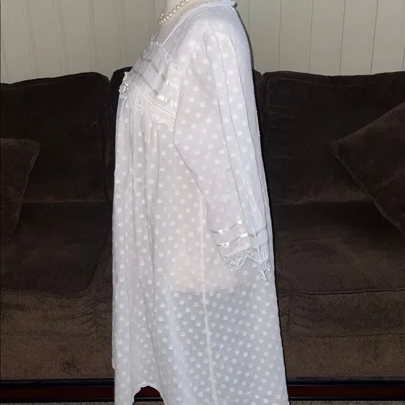 Priamo • Small • Pink/ White • Polka Dots • Lace • Ribbon • Nightgown