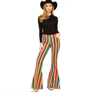 RANCH DRESS'N Fallon Taylor &quot;Orange Serape&quot; super flare cowgirl jeans sz 14