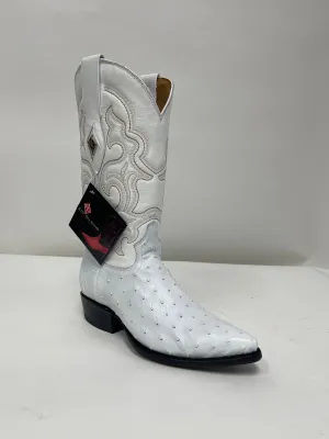RED DIAMOND® MEN'S WHITE OSTRICH USA (J TOE) BOOTS