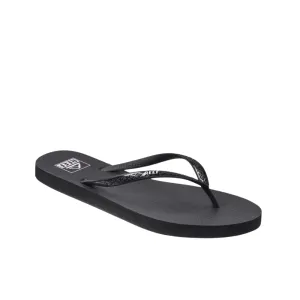 ﻿Reef Womens Seaside Sandals - Black/White