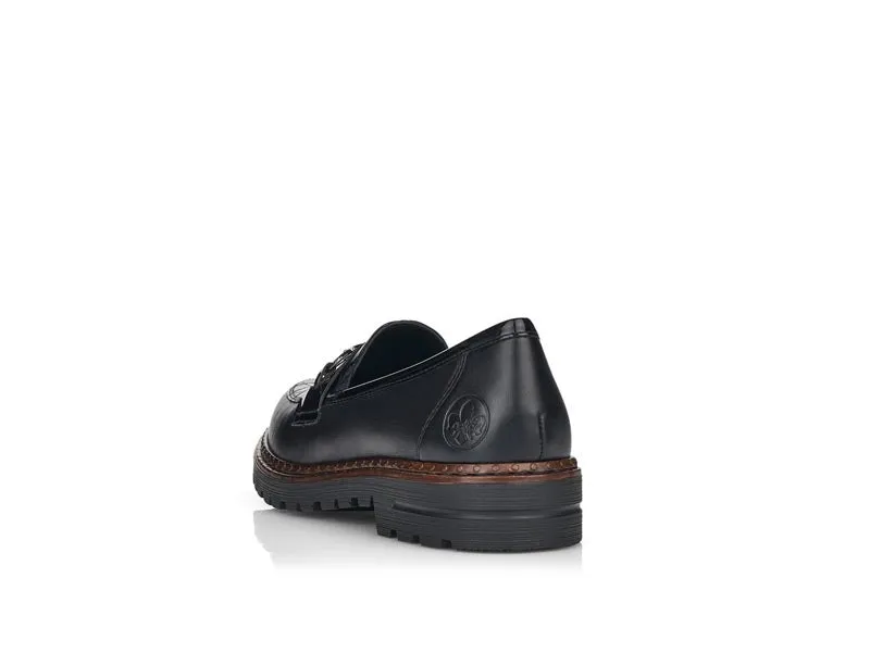 Rieker Classic Loafer Croc Black