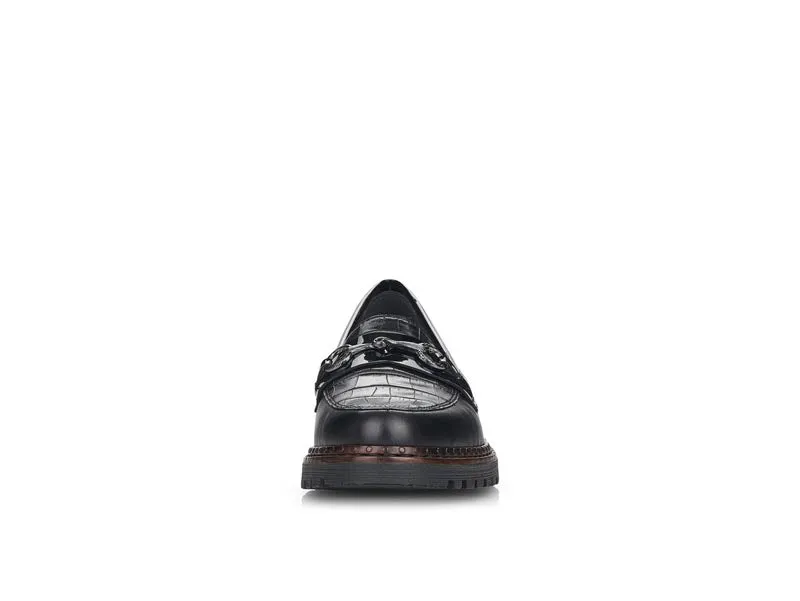 Rieker Classic Loafer Croc Black
