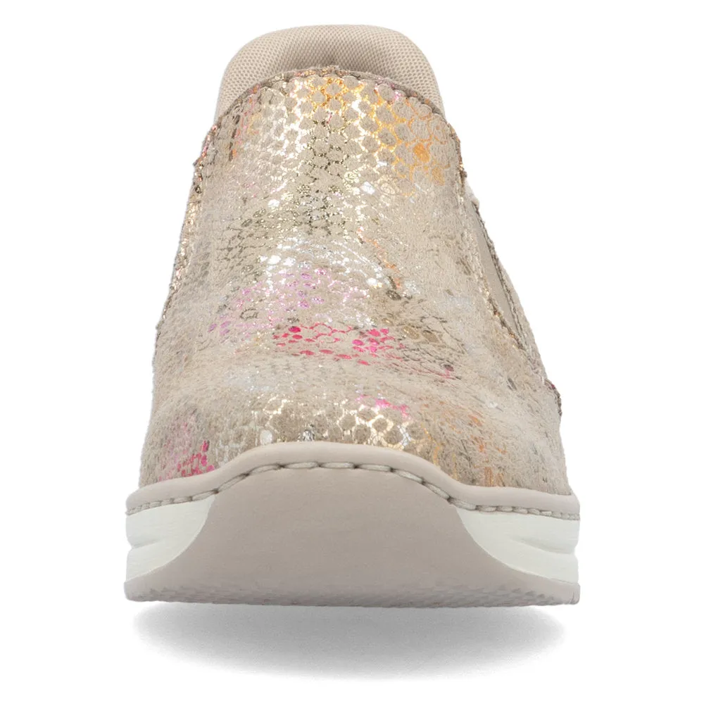 Rieker Classic Summer Wedge Loafer Multi