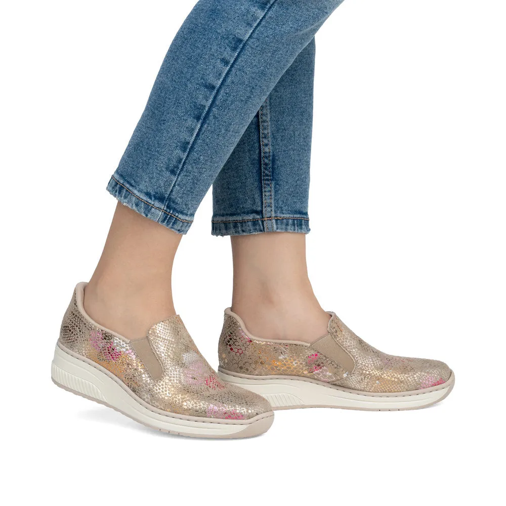Rieker Classic Summer Wedge Loafer Multi