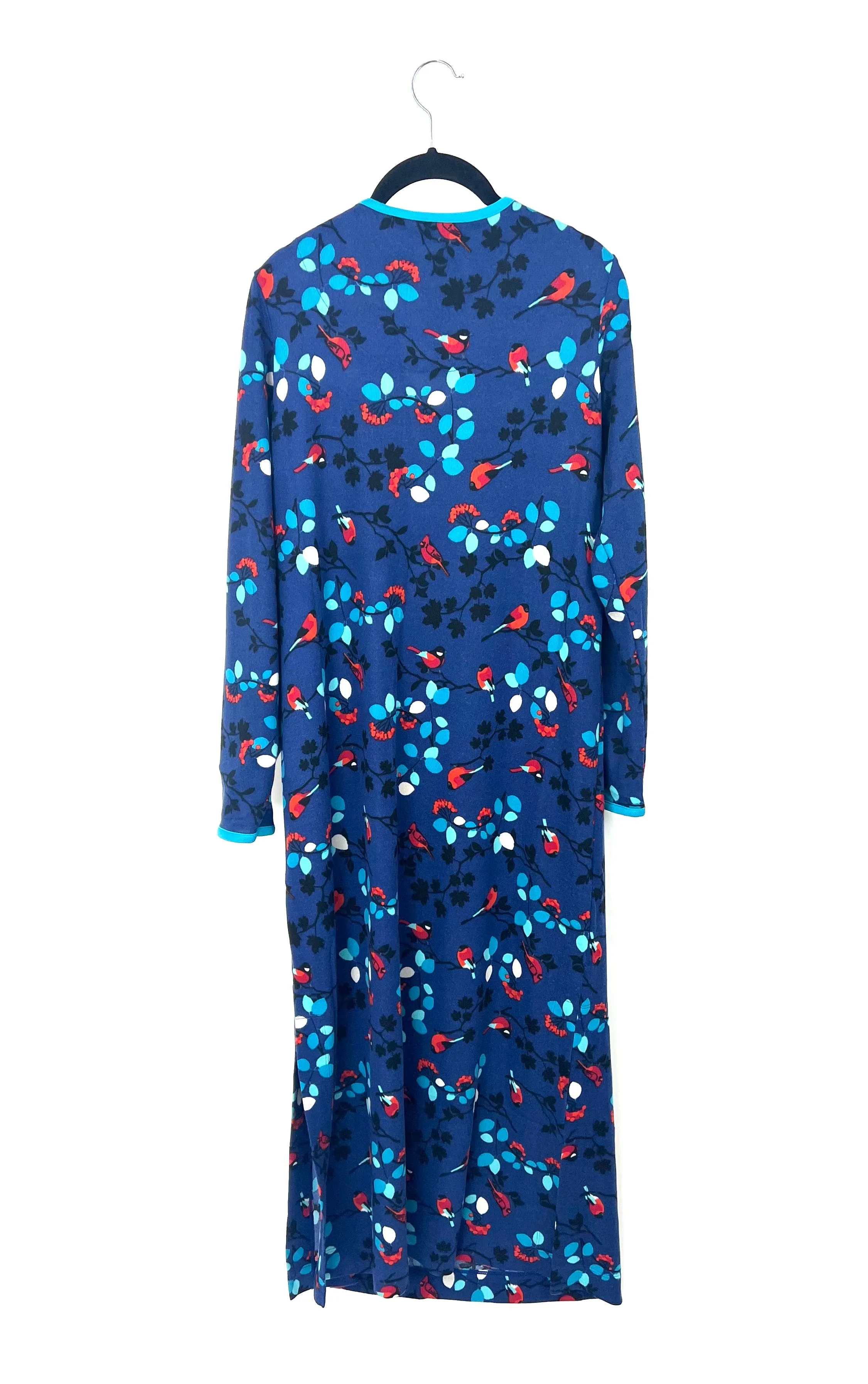 Royal Blue Printed Lounge Dress - Size 6/8