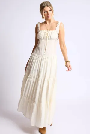 Sage The Label - Light A Fire Crinkled Maxi Dress